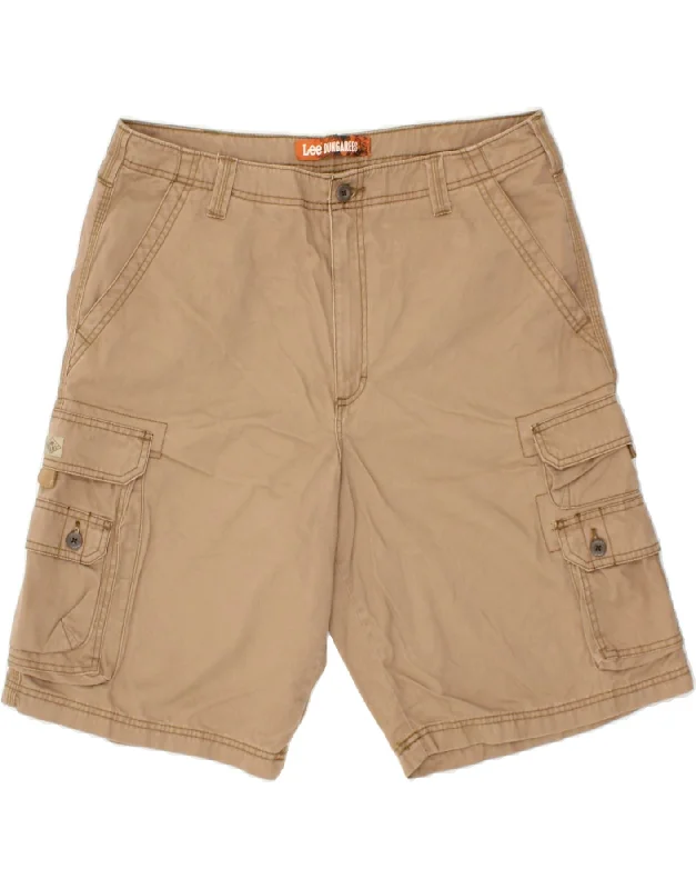 LEE Mens Cargo Shorts W38 XL  Brown Cotton