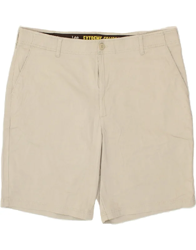 LEE Mens Chino Shorts W42 2XL Beige Cotton