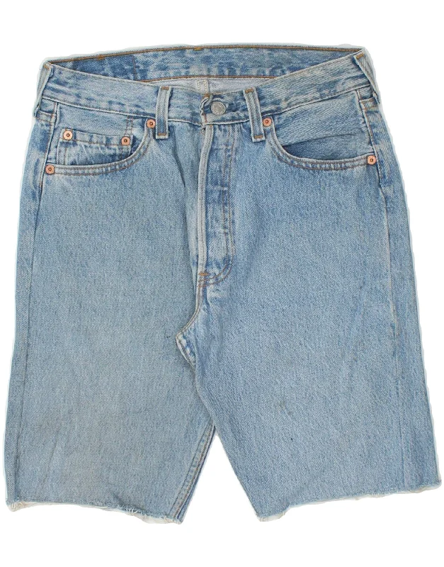 LEVI'S Mens 501 Denim Shorts W30 Medium Blue