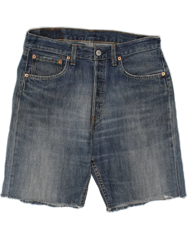 LEVI'S Mens 501 Denim Shorts W32 Medium  Blue