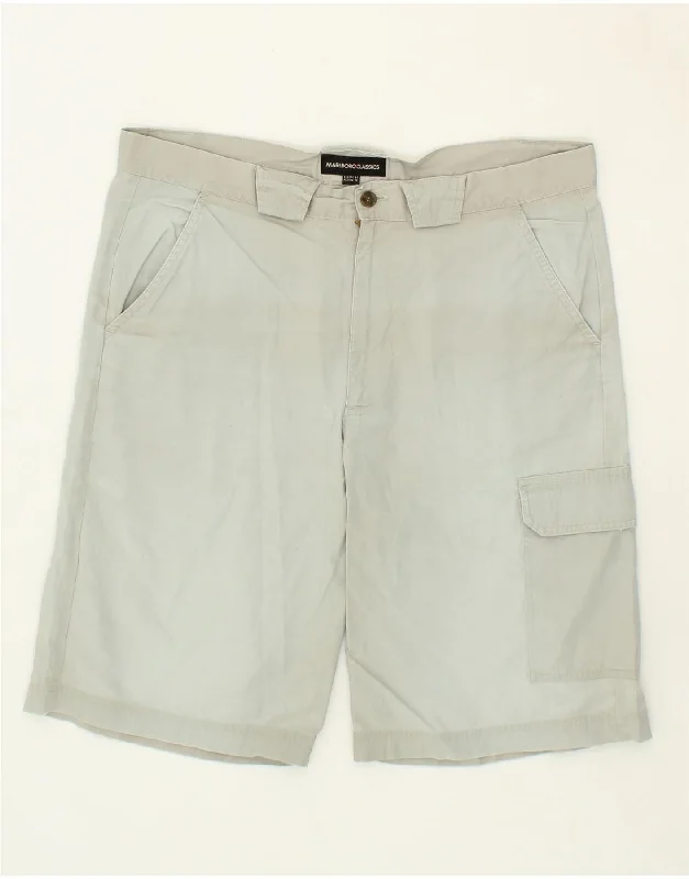 MARLBORO CLASSICS Mens Cargo Shorts W36 Large Grey