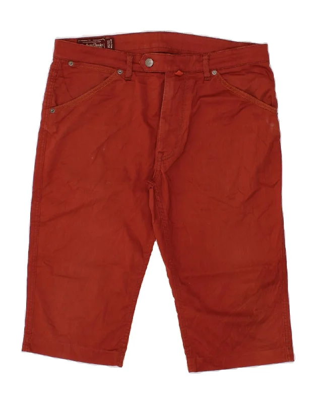 MARLBORO CLASSICS Mens Casual Shorts W32 Medium Red Cotton