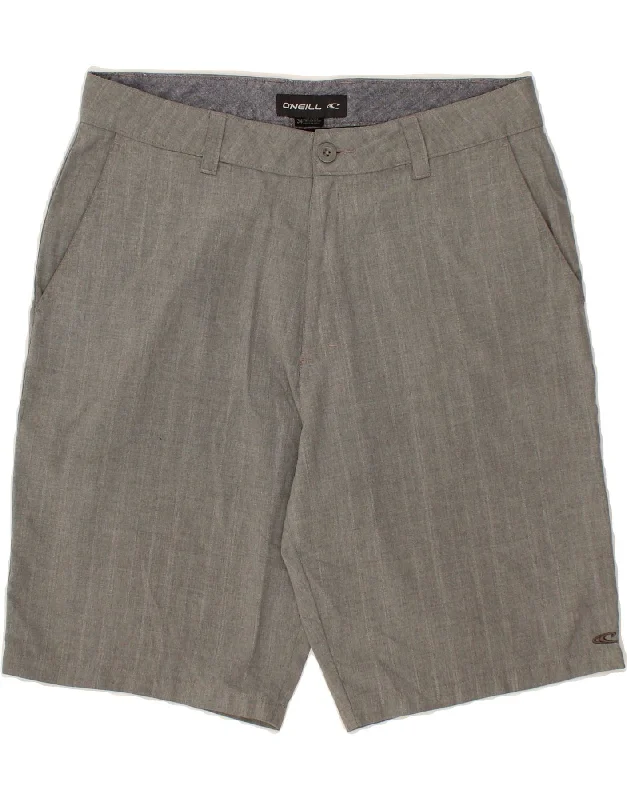 O'NEILL Mens Chino Shorts W34 Large Grey Polyester