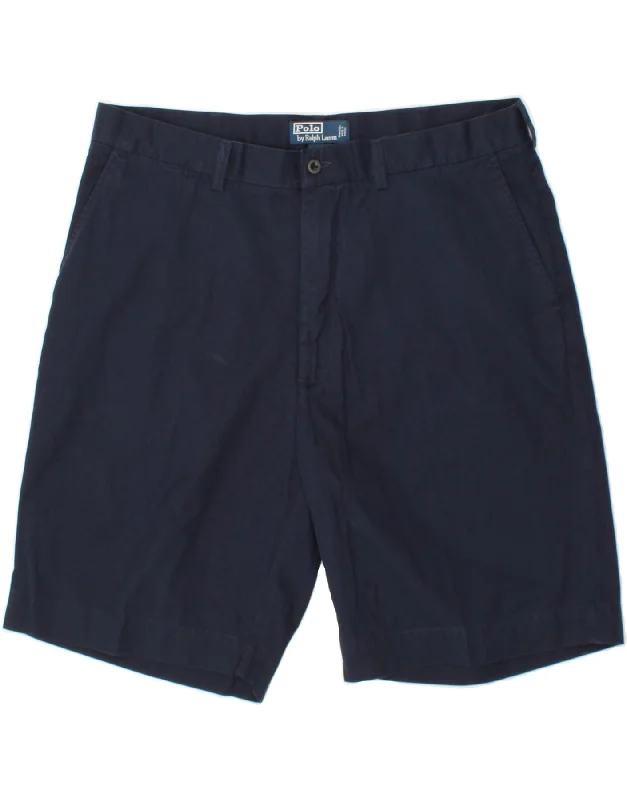 POLO RALPH LAUREN Mens Chino Shorts W38 XL  Navy Blue Cotton