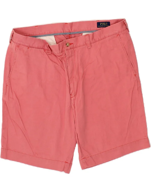 POLO RALPH LAUREN Mens Classic Fit Chino Shorts W38 XL Pink Cotton