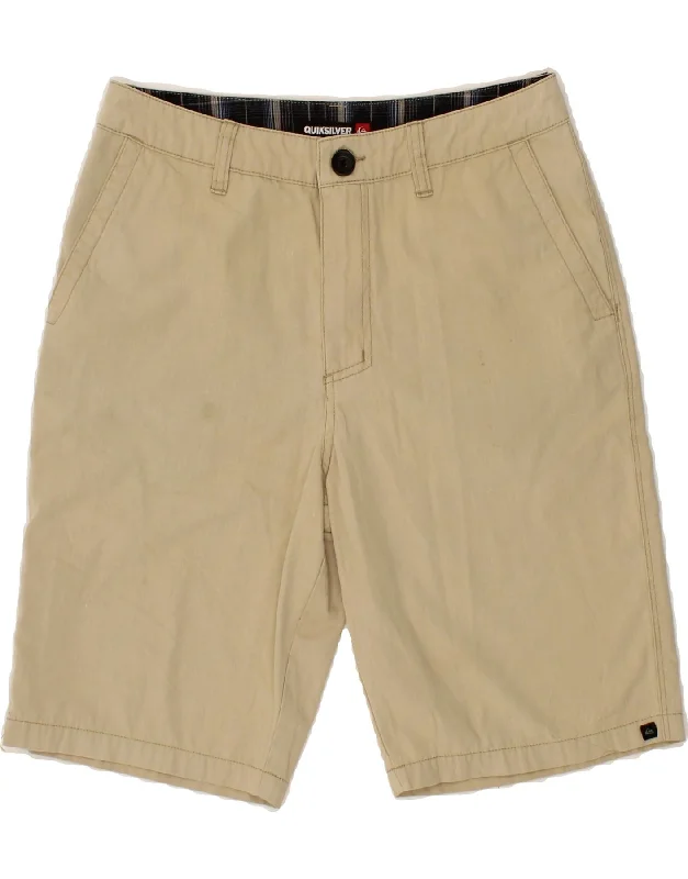 QUIKSILVER Mens Chino Shorts W29 Small Beige Cotton