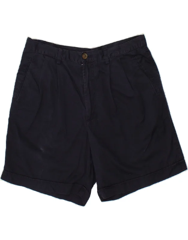 RIFLE Mens Chino Shorts W36 Large  Navy Blue Cotton