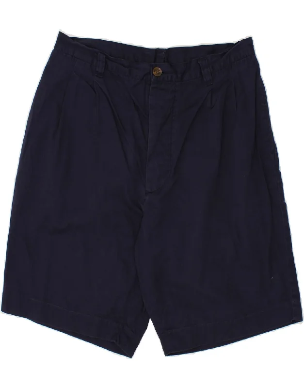 RIFLE Mens Chino Shorts W36 Large Navy Blue Cotton