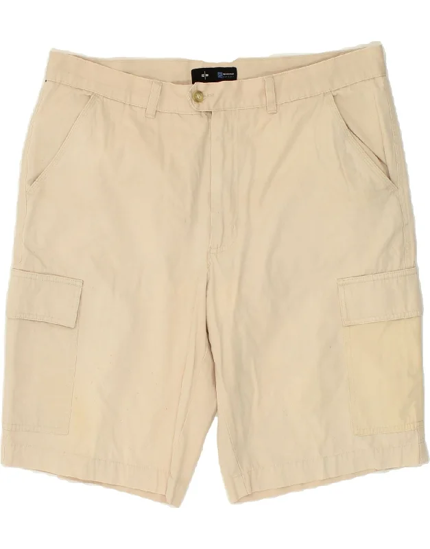 SEA BARRIER Mens Cargo Shorts IT 54 2XL W36  Beige Cotton