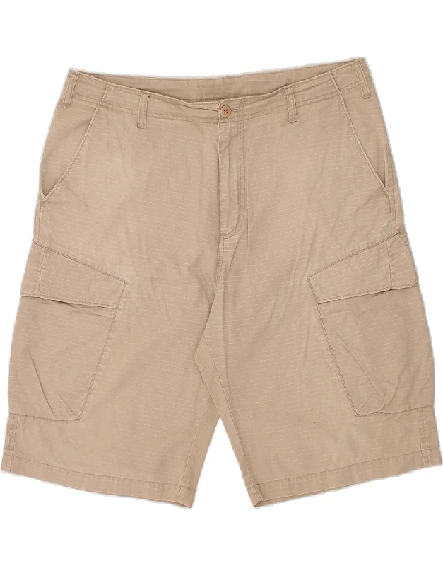 SPEEDO Mens Cargo Shorts W34 Large Beige Cotton