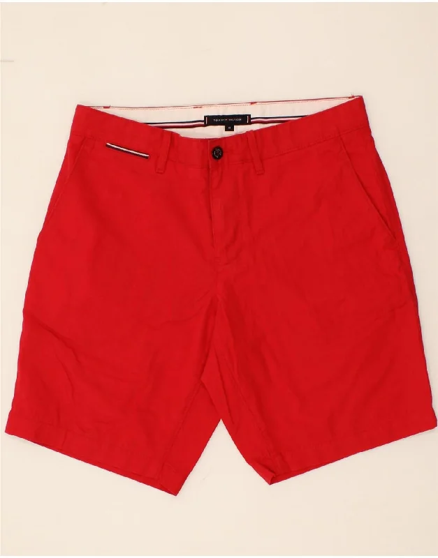 TOMMY HILFIGER Mens Chino Shorts W30 Medium Red