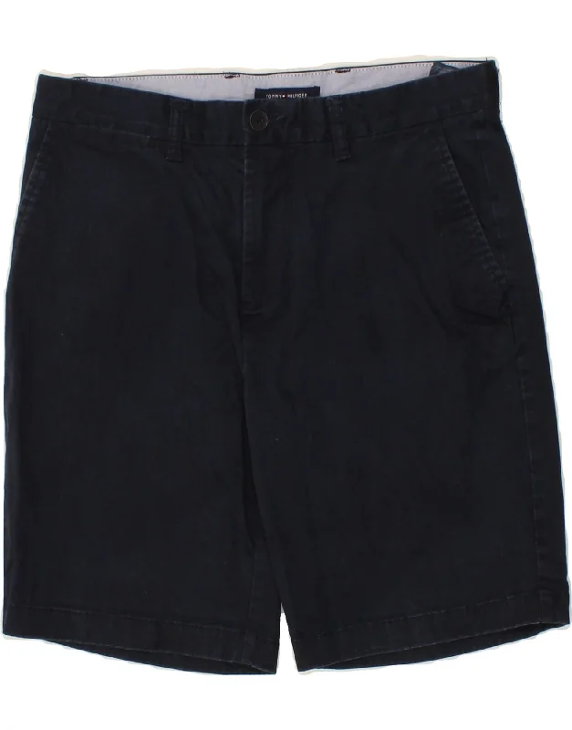 TOMMY HILFIGER Mens Chino Shorts W32 Medium Navy Blue Cotton