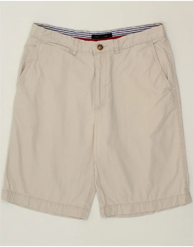 TOMMY HILFIGER Mens Chino Shorts W33 Medium Beige Cotton