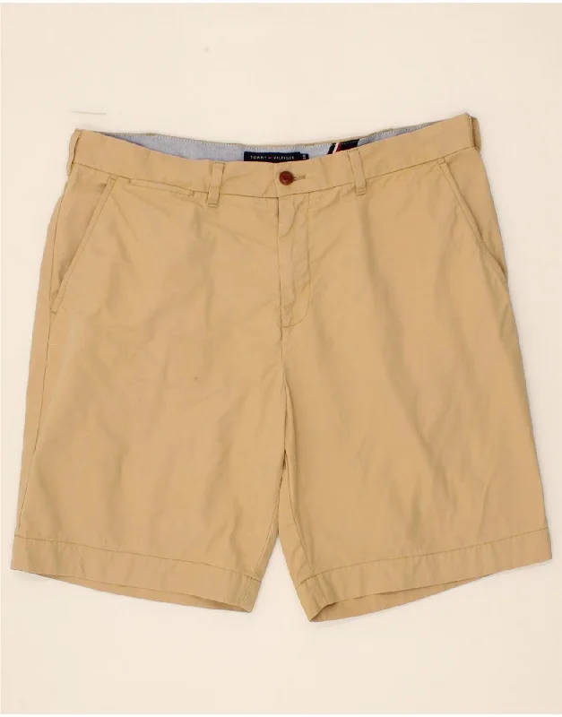 TOMMY HILFIGER Mens Classic Fit Chino Shorts W38 XL Beige Cotton