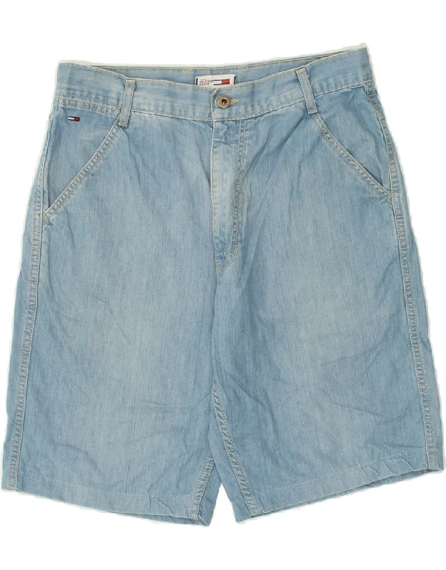 TOMMY HILFIGER Mens Denim Shorts W31 Medium Blue Cotton