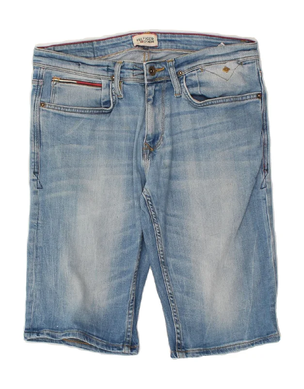 TOMMY HILFIGER Mens Denim Shorts W31 Medium Blue Cotton