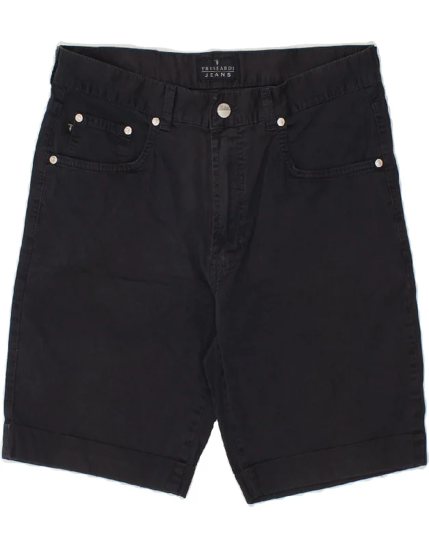 TRUSSARDI Mens Casual Shorts W34 Large  Navy Blue