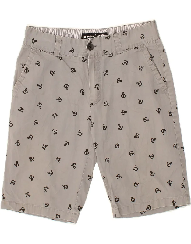 VANS Mens Abstract Pattern Chino Shorts W32 Medium  Grey