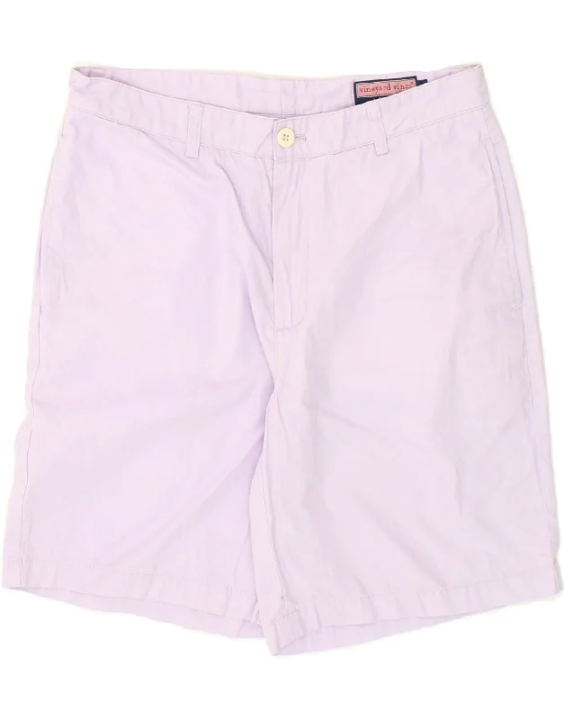 VINEYARD VINES Mens Chino Shorts W33 Medium Purple Cotton