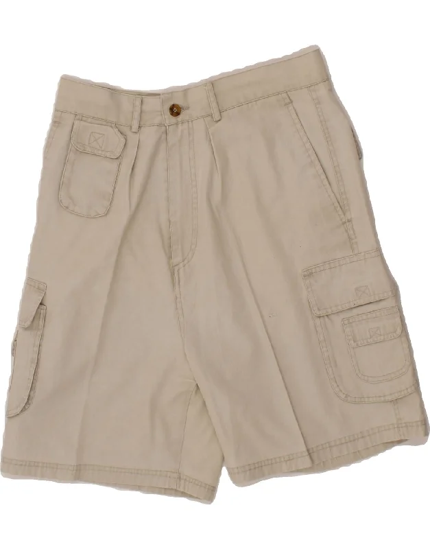 VINTAGE Mens Cargo Shorts W30 Medium  Grey