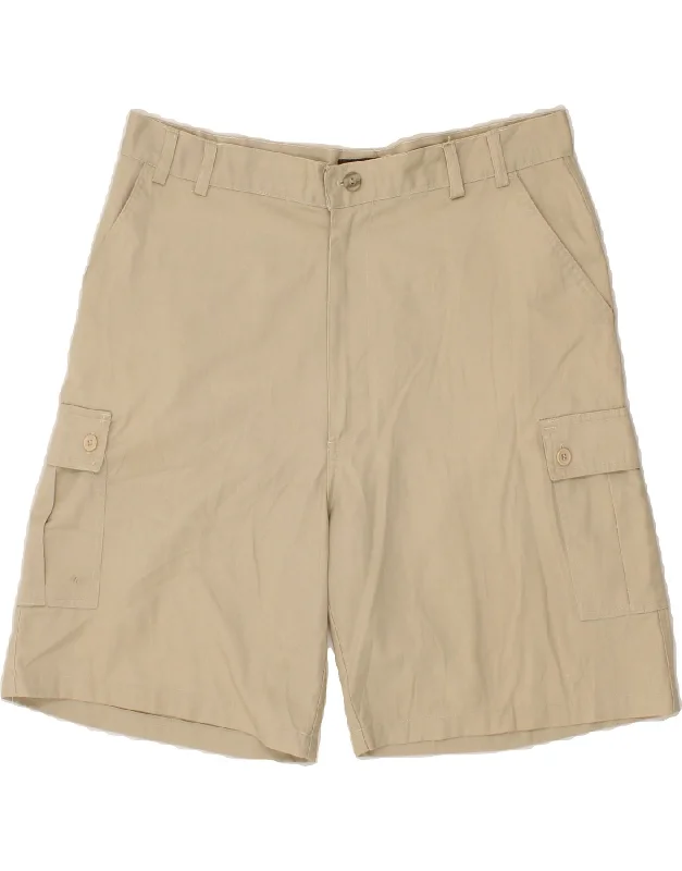 VINTAGE Mens Cargo Shorts W36 Large Beige