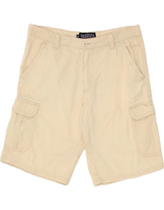 VINTAGE Mens Cargo Shorts W36 Large Beige Cotton