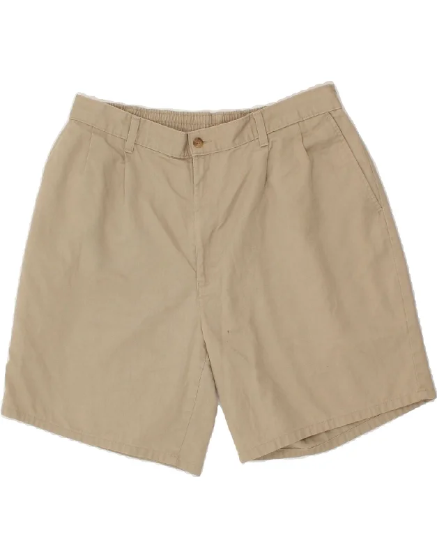 VINTAGE Mens Chino Shorts W38 XL Beige Cotton