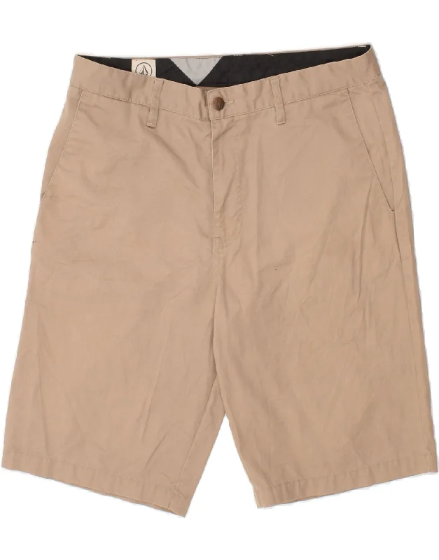 VOLCOM Mens Chino Shorts W32 Medium Beige Cotton