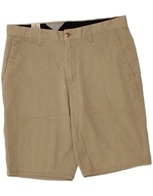 VOLCOM Mens Chino Shorts W34 Large Beige