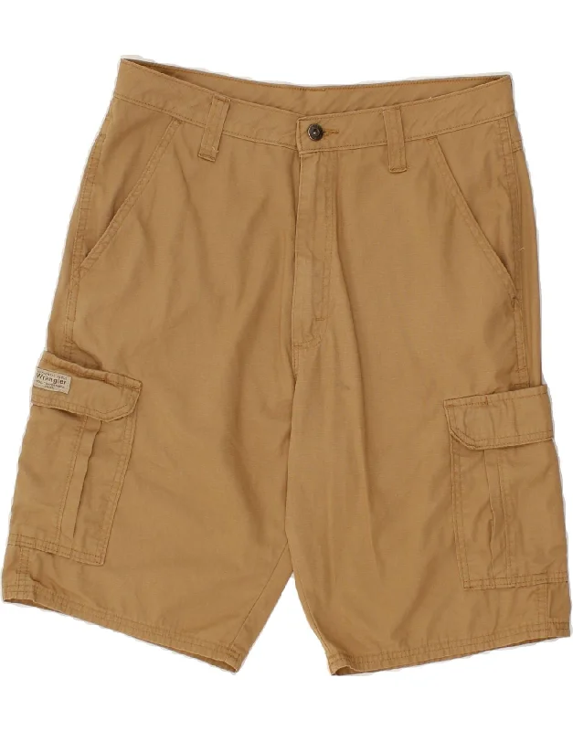 WRANGLER Mens Cargo Shorts W32 Medium  Brown Cotton