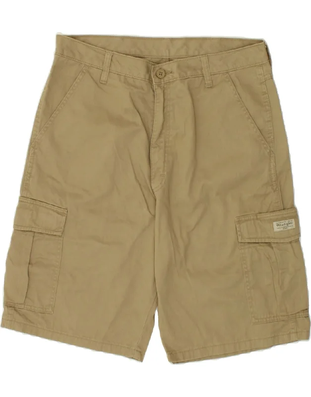 WRANGLER Mens Cargo Shorts W34 Large  Beige Cotton