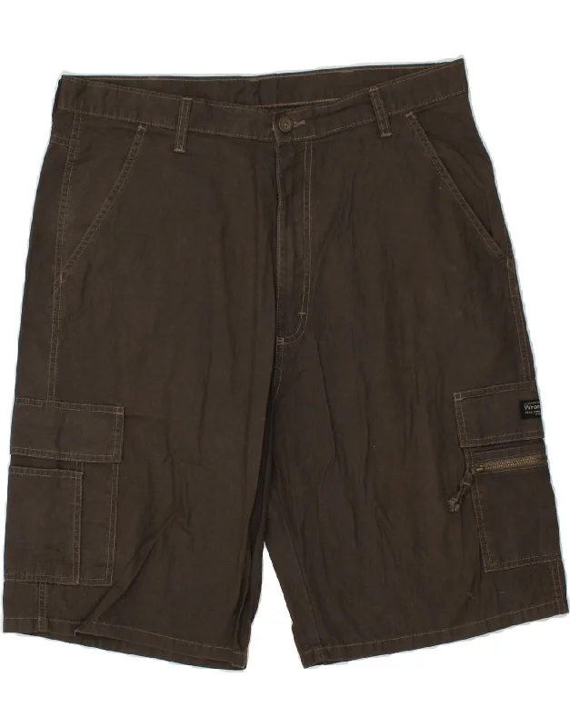 WRANGLER Mens Cargo Shorts W38 XL  Brown Cotton