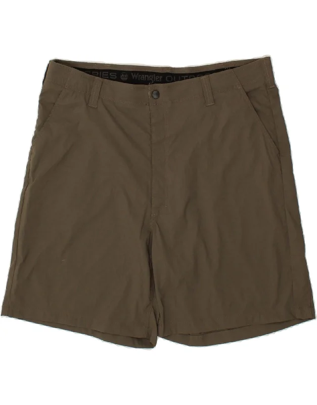 WRANGLER Mens Chino Shorts W42 2XL Khaki Nylon