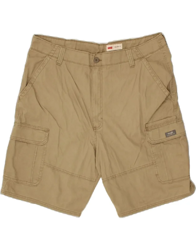 WRANGLER Mens Relaxed Fit Cargo Shorts W40 XL  Beige Cotton