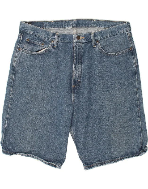 WRANGLER Mens Relaxed Fit Denim Shorts W40 XL Blue Cotton