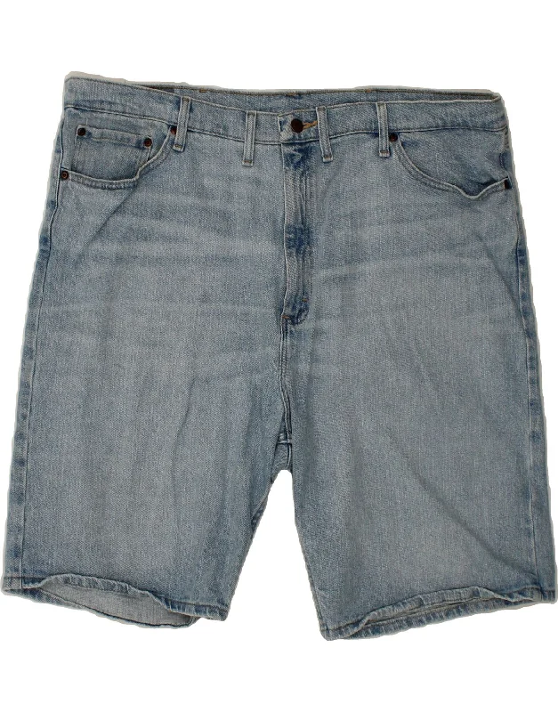 WRANGLER Mens Relaxed Fit Denim Shorts W44 2XL Blue Cotton